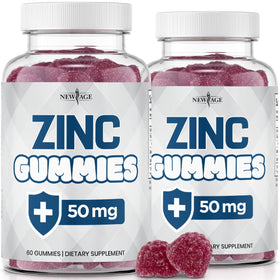 Gummies de zinc NEW AGE 50mg, emballage avant