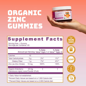 Gummies de Zinc Serawise, format et texture des gummies