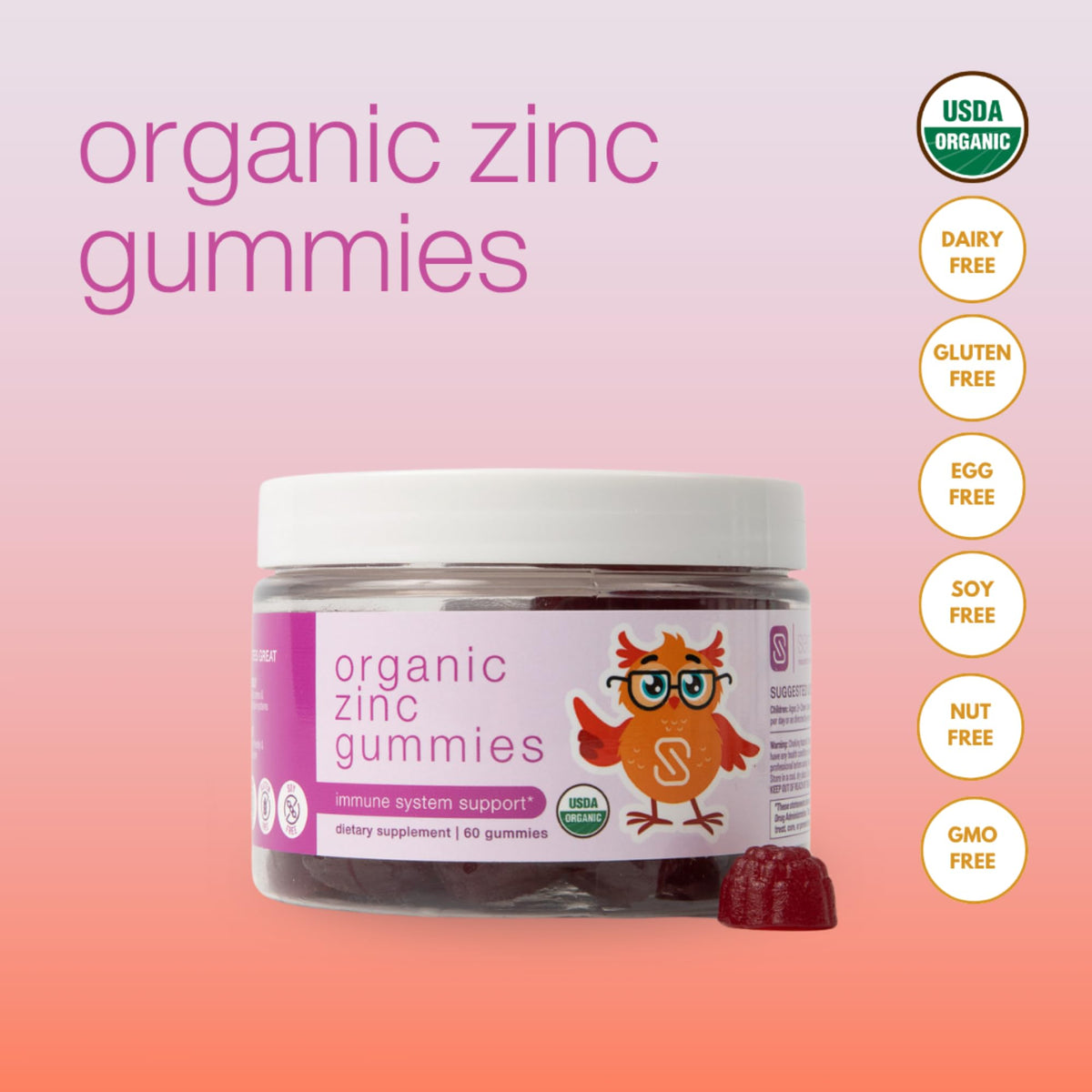 Gummies de Zinc Serawise, prise en main avec une gummy
