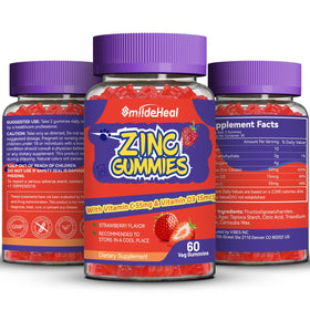 Gummies de Zinc SmildeHeal dans une main, prêt à être consommé
