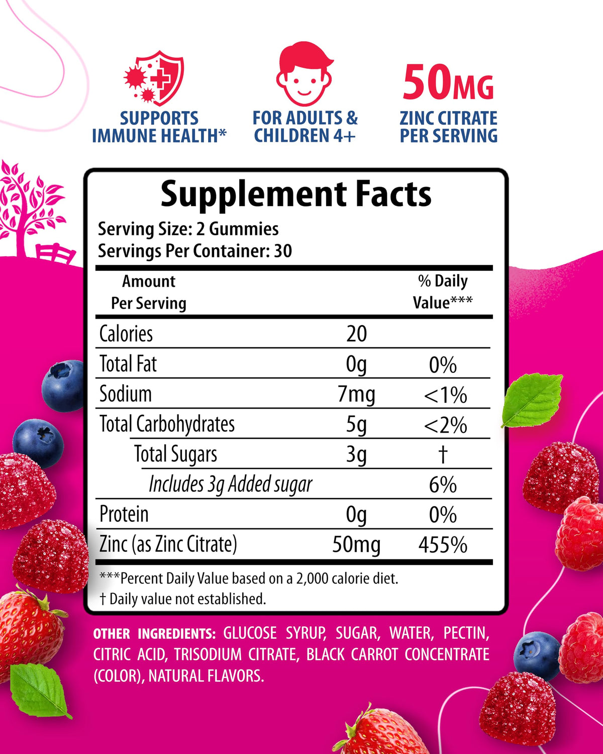 Gummies de Zinc SUNNY SAM, deux gummies montrant leur texture