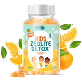 Gummies Détox Zeolite Zoyki pour Enfants, vue de face avec emballage