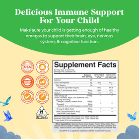 Gummies DHA Natures Craft avec une cuillère pour dosage