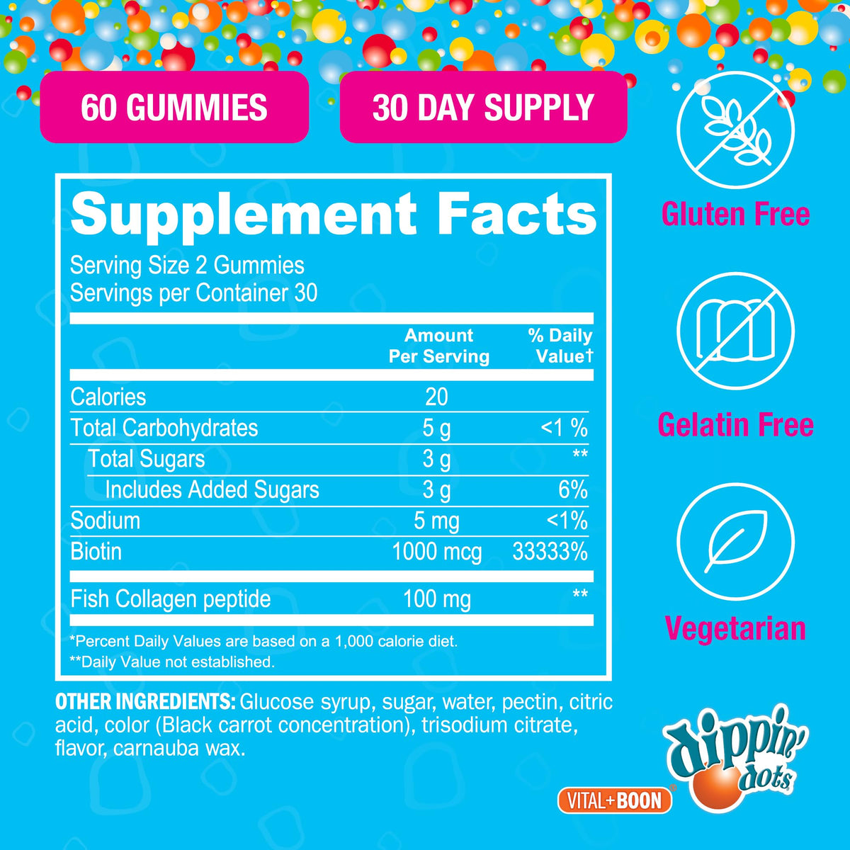 Gummies Dippin' Dots dans un bol, prêts à être dégustés