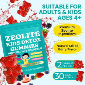 Gummies DLOMFVFQ pour enfants, vue de côté de l'emballage