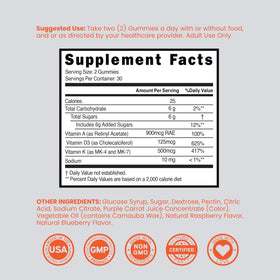Gummies DORADO NUTRITION dans une main pour montrer la taille