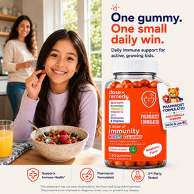Gummies dose + remedy, ingrédients sur l'étiquette