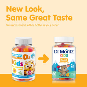 Gummies DR. MORITZ avec étiquette de dosage