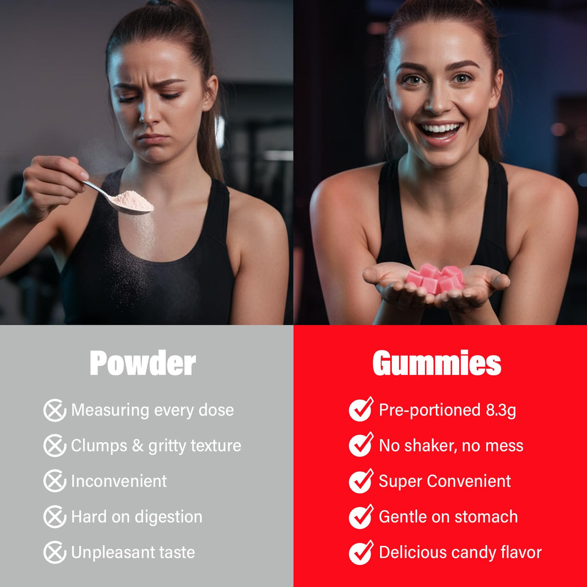 Gummies EAA AMZXO, prise en main d'un gummy