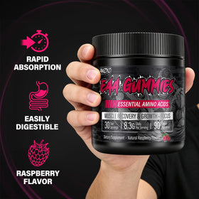 Gummies EAA AMZXO, vue de côté, montrant la texture