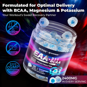 Gummies EAA de NEVISS dans un environnement sportif