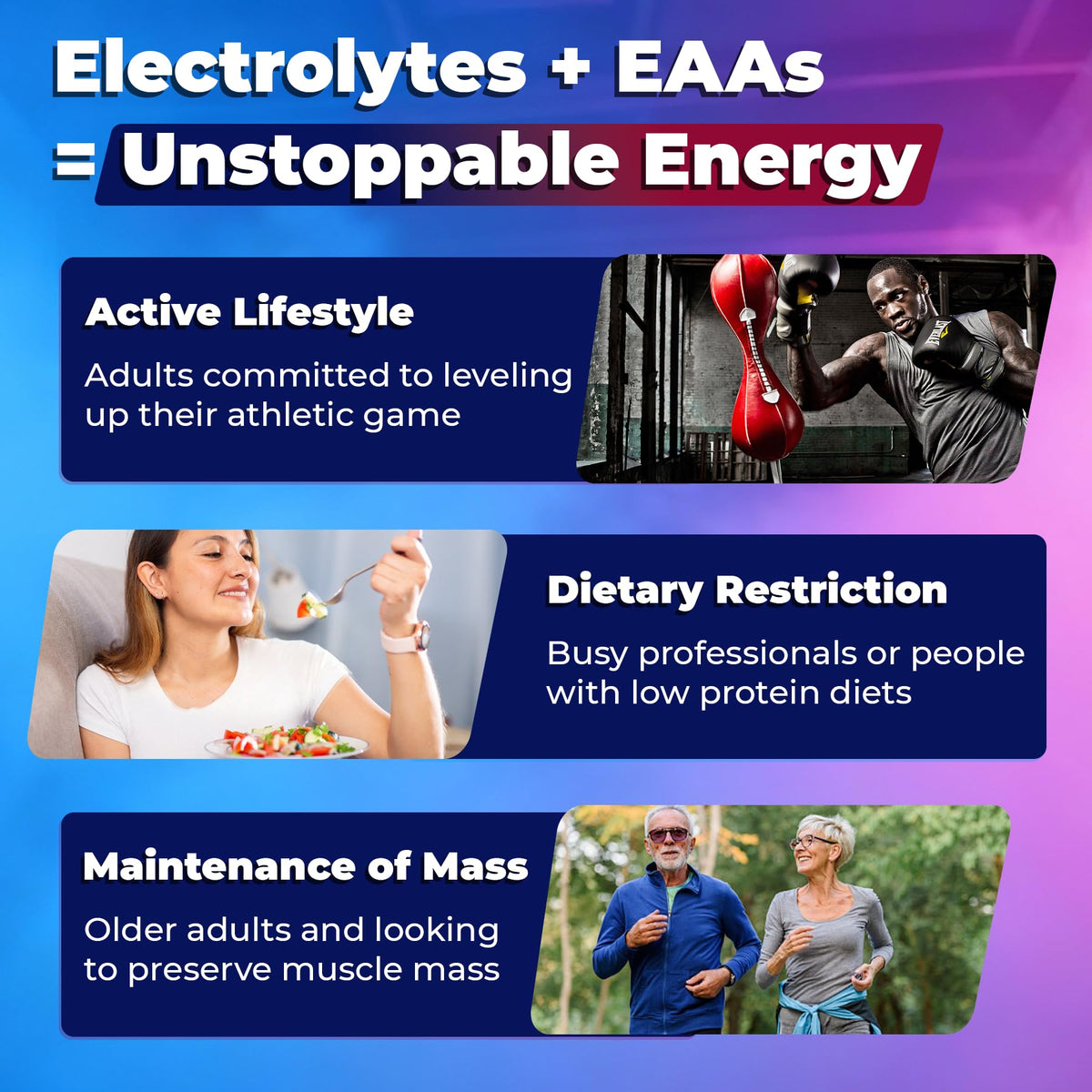 Gummies EAA de NEVISS dans une main