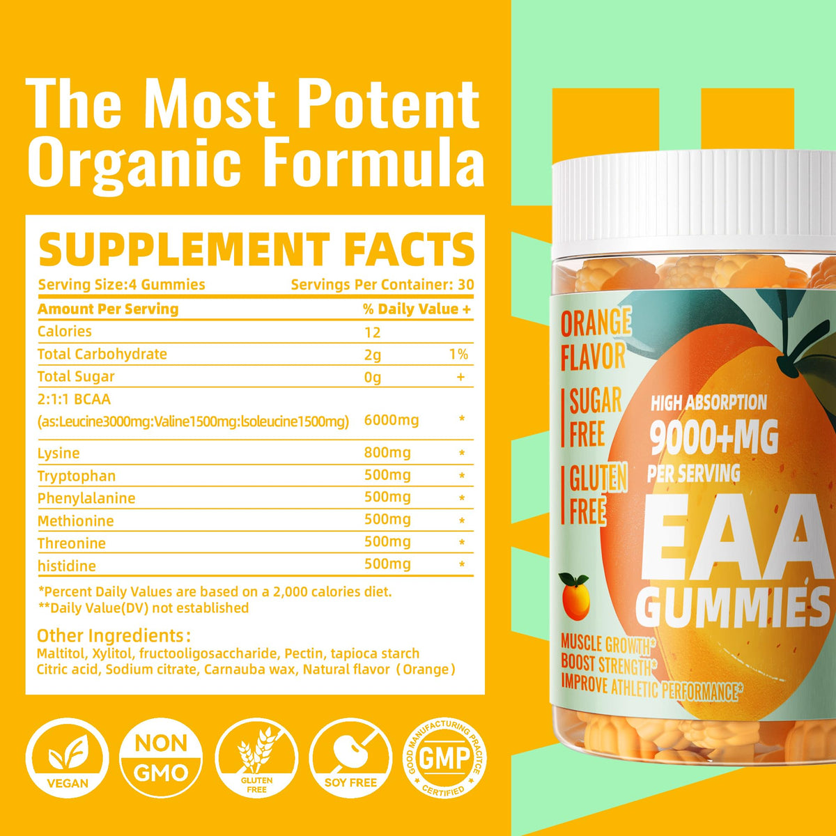 Gummies EAA Pets Purest 120 Gummies Orange en main