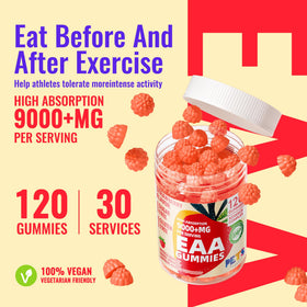 Gummies EAA Pets Purest avec des fruits frais en arrière-plan