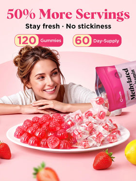 Gummies ECOFIB Multivitamines Méthylées sur une table