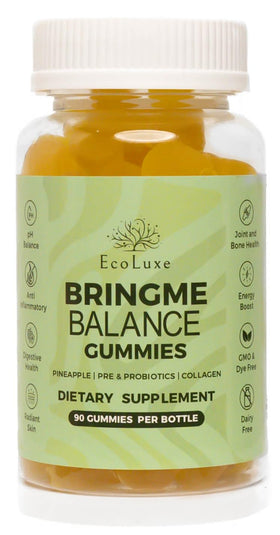 Gummies EcoLuxe avec collagène et probiotiques, flacon avant
