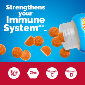 Gummies Emergen-C 750mg Vitamine C Orange sur une table