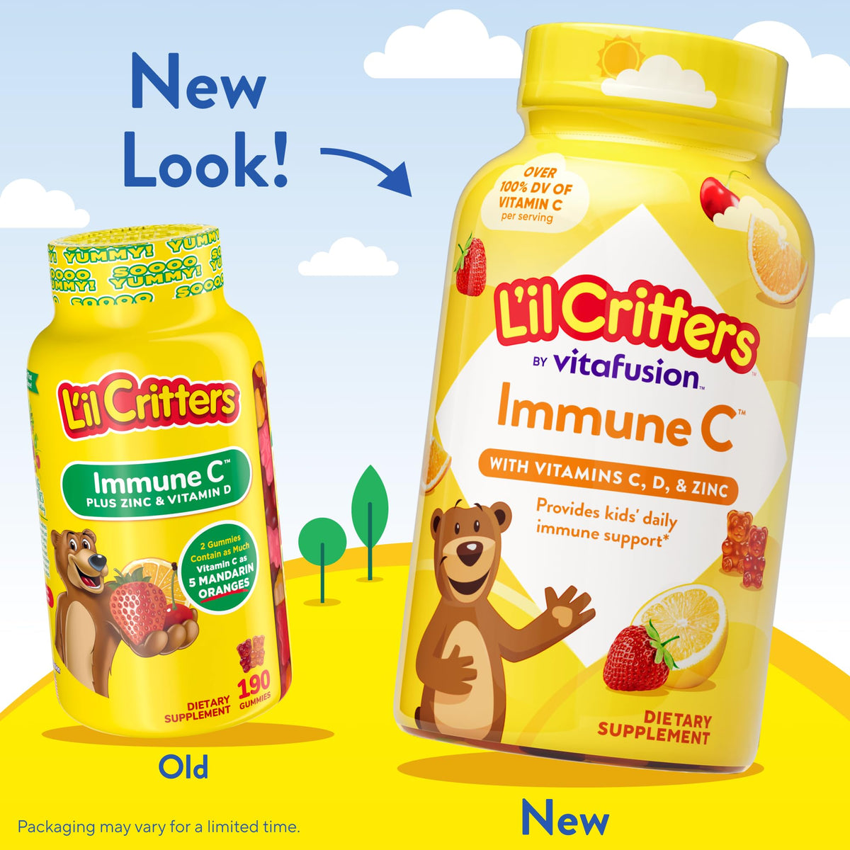 Gummies en forme d'ourson Lil Critters avec emballage