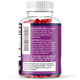 Gummies Energy Nature's Nutrition à côté d'une bouteille d'eau