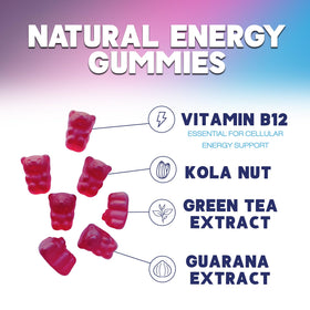 Gummies Energy Nature's Nutrition avec caféine naturelle