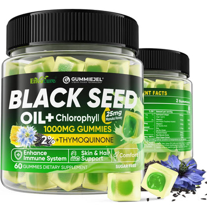 Gummies EnvyCure à l'huile de nigelle en paquet de 231g