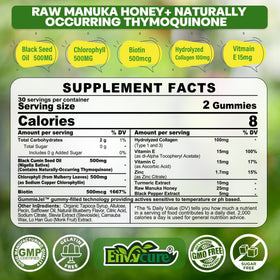 Gummies EnvyCure au goût de miel de Manuka