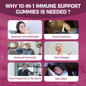 Gummies EnvyCure avec des ingrédients naturels en arrière-plan