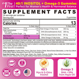 Gummies EnvyCure avec Omega-3 vue de côté