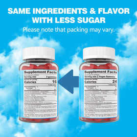 Gummies EnvyCure avec un verre d'eau à côté
