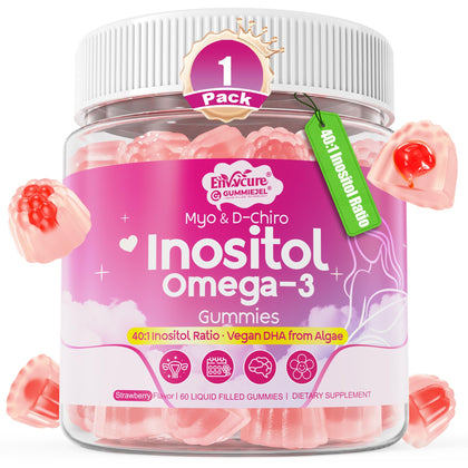 Gummies EnvyCure Myo-Inositol et D-Chiro Inositol 40:1 vue de face
