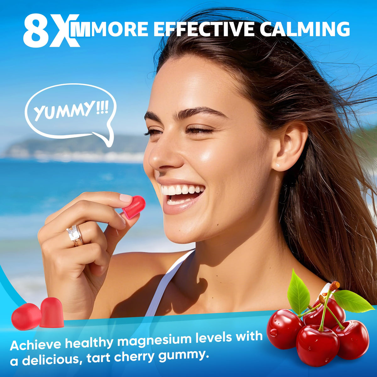 Gummies EnvyCure, portion de 2 gummies sur une assiette