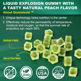 Gummies EnvyCure sur une assiette avec des herbes