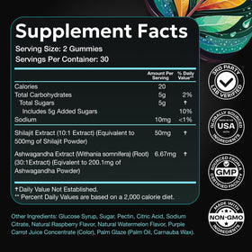 Gummies Enyvia avec ingrédients naturels en gros plan