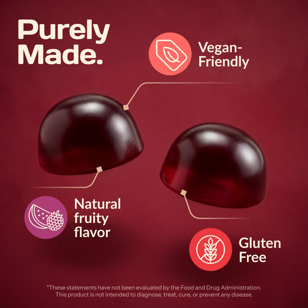 Gummies Enyvia sur fond blanc