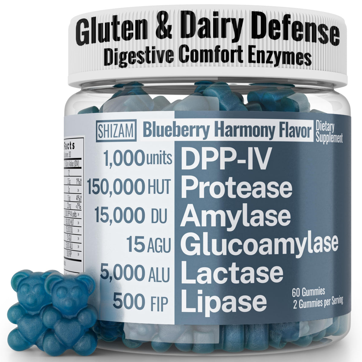 Gummies Enzymes daily Lactase SHIZAM 209g vue avant