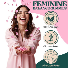 Gummies Équilibre Féminin ORGANIC UPLIFT ananas, sachet ouvert