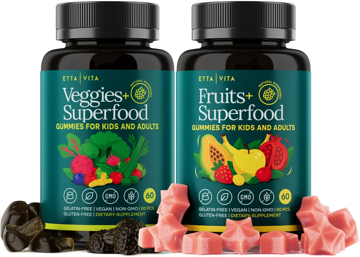 Gummies Etta Vita Fruits et Légumes 120 Chewables, vue de face