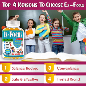 Gummies Ez-Focus à emporter, format pratique