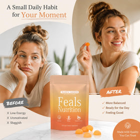 Gummies Feals Nutrition pour sommeil, vue de côté
