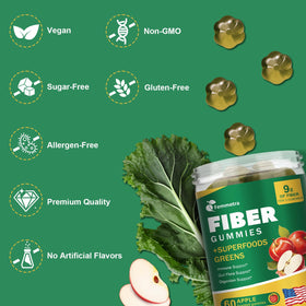 Gummies Femmetra avec des fruits frais, ambiance saine