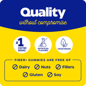Gummies Fibres+ Enzymedica avec d'autres compléments alimentaires