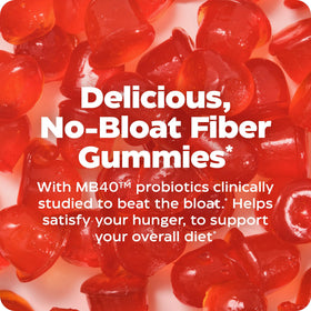 Gummies Fibres+ Enzymedica en gros plan sur la saveur orange sanguine