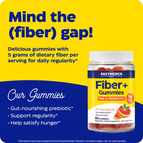 Gummies Fibres+ Enzymedica montrant la texture des gummies