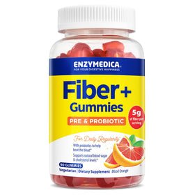 Gummies Fibres+ Enzymedica vue de face avec emballage