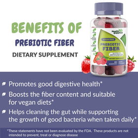 Gummies Fibres Prébiotiques Saveur Baies, gummies sur une surface blanche