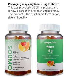 Gummies Fibres Végétariennes Basics avec saveurs d'orange, citron et fraise