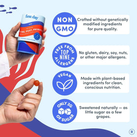 Gummies FIRST DAY dans un environnement de vie saine