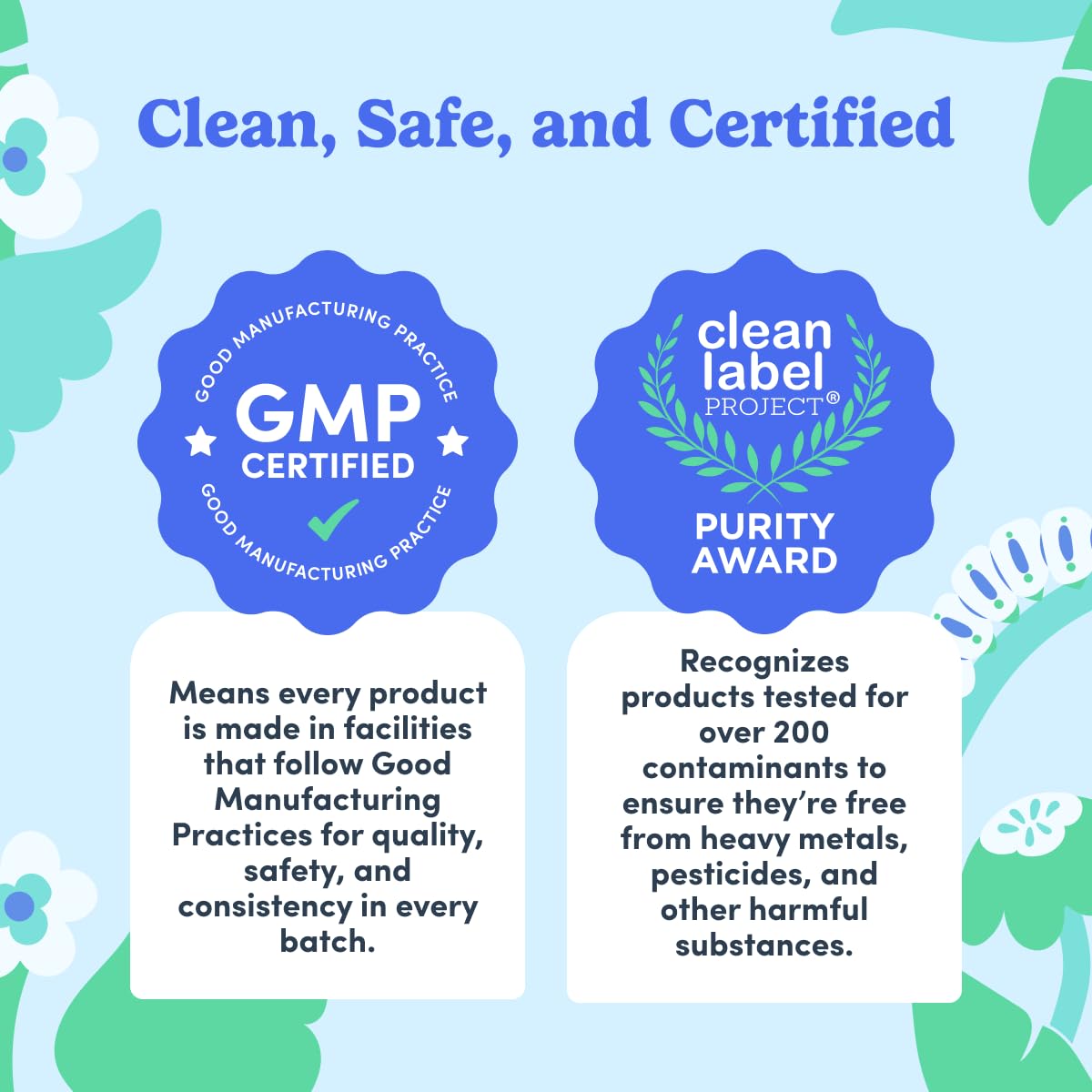 Gummies FIRST DAY, mise en avant des ingrédients naturels