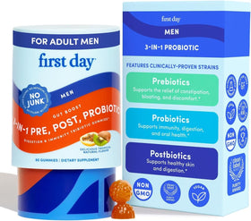 Gummies FIRST DAY pré et probiotiques en pot de 60 unités