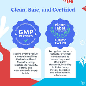 Gummies FIRST DAY Probiotique 3-en-1 dans une main